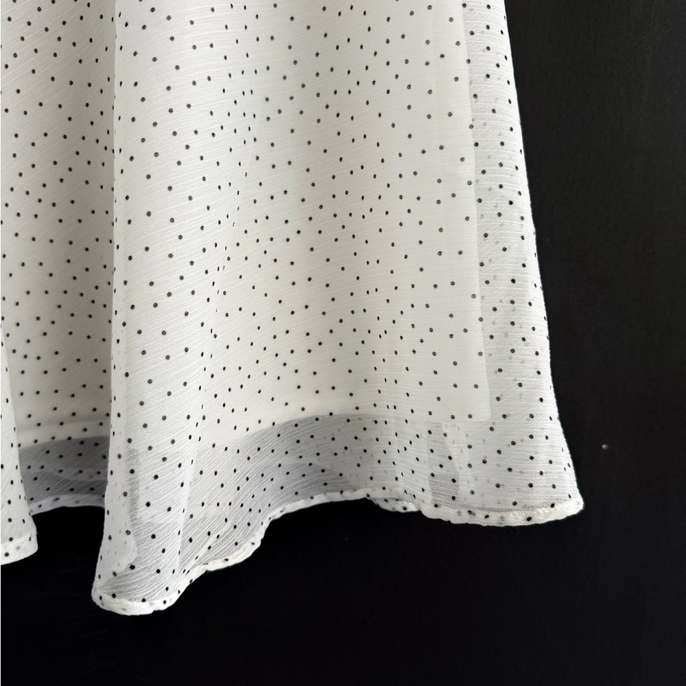 Banana Republic White Polka Dots Flowy Mini A-Line Summer Chic size Small - Picture 7 of 16